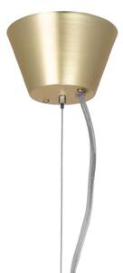 Globen Lighting Torrano viseća svjetiljka, smeđa, Ø 30 cm, prigušiva, Smeđa / hrđa, Dnevni boravak/blagovaonica, Staklo, Metak