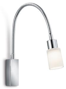 Fleksibilna LED zidna lampa Poseidon u kromiranom izgledu