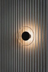 MARSET LED zidna svjetiljka Aura, Ø 18 cm, uklj./isklj., opalna, Bijela, Dnevni boravak/blagovaonica, Metal