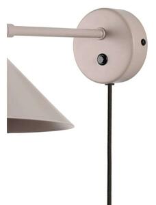 Globen Lighting Cannes zidna svjetiljka, bež, Ø 20 cm, Bež, Dnevni boravak/blagovaonica, Metal, Zidna utičnica ispod