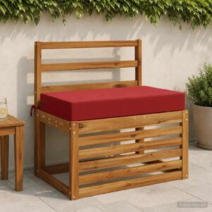 Jastuk za sjedalo SOEST 100% poliester Vinska crvena - boja crnog vina 70 x 40 x 10 cm Poliester