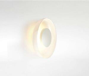 MARSET LED zidna svjetiljka Aura Plus, Ø 25 cm, opalna, Bijela, Dnevni boravak/blagovaonica, Staklo