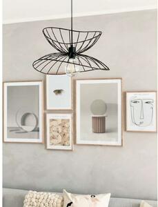Globen Lighting Viseća svjetiljka RAY, crna, Ø 45 cm, prigušiva, Crno, Dnevni boravak/blagovaonica, Metal