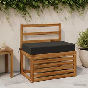 Jastuk za sjedalo SOEST 100% poliester Crna 70 x 40 x 10 cm - Crna 70 x 40 x 10 cm Poliester