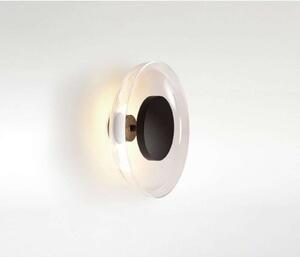 MARSET LED zidna svjetiljka Aura Plus Ø 25 cm Uklj./Isklj., prozirna, Providna, Dnevni boravak/blagovaonica, Plastika