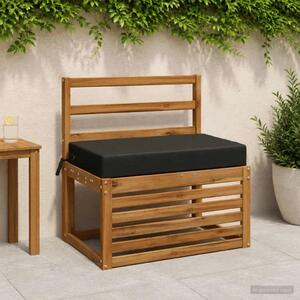 Jastuk za sjedalo SOEST 100% poliester Crna 70 x 40 x 10 cm - Crna 70 x 40 x 10 cm Melange