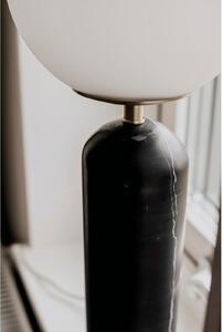 Globen Lighting Torrano stolna lampa, crna, visina 53 cm, Crno, Dnevni boravak/blagovaonica, Staklo, Metak