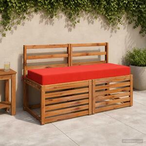 Jastuk za sjedalo SOEST 100% poliester Crvena 120 x 40 x 10 cm - Crvena 120 x 40 x 10 cm Poliester