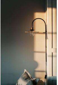 Globen Lighting Zidna lampa COBBLER, prozirna, visina 75 cm, Providna, Dnevni boravak/blagovaonica, Metal, Zidna utičnica ispod