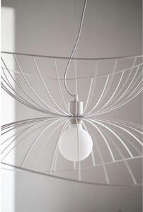 Globen Lighting Viseća svjetiljka RAY, bijela, Ø 70 cm, prigušiva, Bijela, Dnevni boravak/blagovaonica, Metal