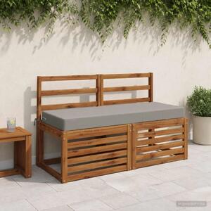 Jastuk za sjedalo SOEST 100% poliester Siva 120 x 40 x 10 cm - Siva 120 x 40 x 10 cm Poliester