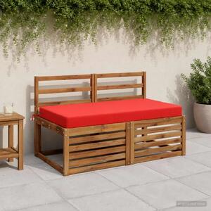 Jastuk za sjedalo SOEST 100% poliester Crvena 120 x 60 x 10 cm - Crvena 120 x 60 x 10 cm Poliester