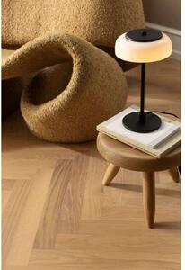 Nuura Aps Blossi LED stolna lampa, visina 31 cm, crna/opal, prigušiva, Crno, Dnevni boravak/blagovaonica, Metal