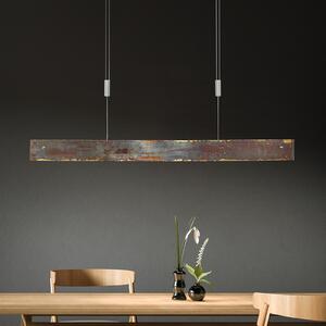 Quitani LED viseća lampa Malu, zlatno oksidirana, dužina 100 cm, prigušiva, Zlato / mjed, Dnevni boravak/blagovaonica, Metal