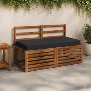 Jastuk za sjedalo SOEST 100% poliester Antracit - Antracit 120 x 60 x 10 cm Poliester