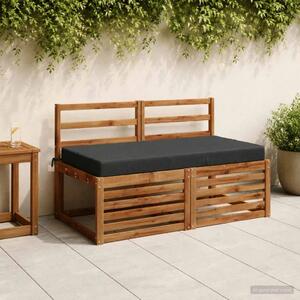 Jastuk za sjedalo SOEST 100% poliester Antracit - Antracit 120 x 60 x 10 cm Melange