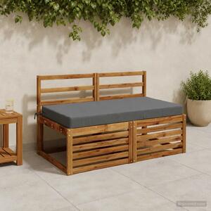Jastuk za sjedalo SOEST 100% poliester Siva 120 x 60 x 10 cm - Siva 120 x 60 x 10 cm Melange