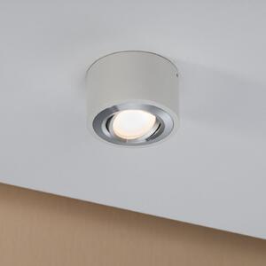 Paulmann LED stropna svjetiljka Argun, bijela, Ø 10 cm, metalna, prigušiva, Bijela, Dnevni boravak/blagovaonica, Metal