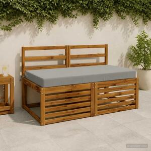 Jastuk za sjedalo SOEST 100% poliester Siva 120 x 60 x 10 cm - Siva 120 x 60 x 10 cm Poliester