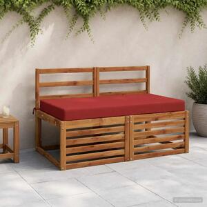 Jastuk za sjedalo SOEST 100% poliester Crvena 120 x 60 x 10 cm - Crvena 120 x 60 x 10 cm Melange
