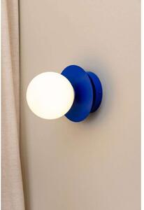 Globen Lighting ART DECO zidna lampa, plavo/bijela, Ø 16 cm, IP44, prigušiva, Plava, Dnevni boravak/blagovaonica, Metal, Metak