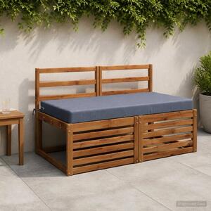 Jastuk za sjedalo SOEST 100% poliester Plava 120 x 80 x 10 cm - Plava 120 x 80 x 10 cm Melange