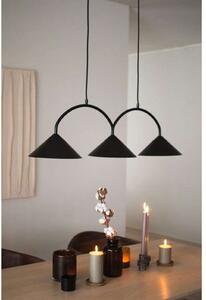 Globen Lighting viseća lampa CURVE 3, crna, 3 žarulje, 95 cm, prigušiva, Crno, Dnevni boravak/blagovaonica, Metal