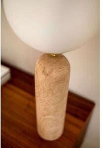 Globen Lighting Torrano stolna lampa, visina 53 cm, travertin, Bež, Dnevni boravak/blagovaonica, Staklo, Metak