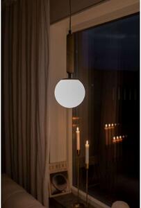Globen Lighting Torrano viseća lampa Ø 15 cm travertin, prigušiva, Bež, Dnevni boravak/blagovaonica, Staklo, Metak