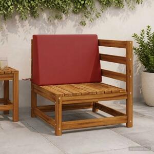 Jastuk za naslon SOEST 100% poliester Crvena 60 x 20 x 40 cm - Crvena 60 x 20 x 40 cm Melange