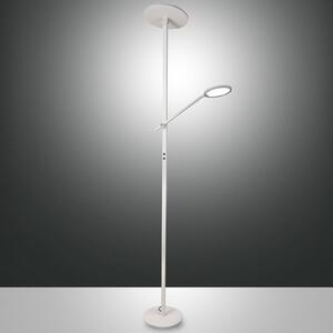 LED podna lampa Regina s ručkom za čitanje, 2 žarulje, bijela