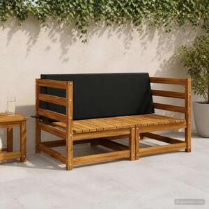Jastuk za naslon SOEST 100% poliester Crna 120 x 20 x 40 cm - Crna 120 x 20 x 40 cm Poliester