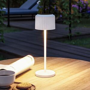 Paulmann LED solarna stolna lampa Else, bijela, IP44, prigušljiva, prigušiva, Bijela, Dnevni boravak/blagovaonica, Aluminij, Solarna svjetla