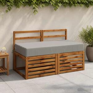 Jastuk za sjedalo SOEST 100% poliester Siva 120 x 80 x 15 cm - Siva 120 x 80 x 15 cm Poliester