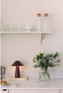 Globen Lighting Cannes punjiva stolna lampa, tamnocrvena, 26 cm, IP44, prigušiva, Crvena, Dnevni boravak/blagovaonica, Plastika