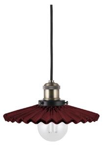 Globen Lighting Viseća svjetiljka COBBLER, tamnocrvena, Ø 25 cm, prigušiva, Crvena, Dnevni boravak/blagovaonica, Staklo