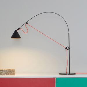 Midgard LED stolna lampa AYNO S, crna/narančasta, 2.700 K 76 cm