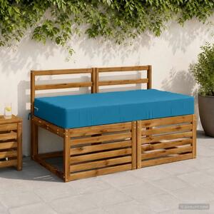 Jastuk za sjedalo SOEST 100% poliester Svjetloplava - Svjetloplava 120 x 60 x 15 cm Poliester