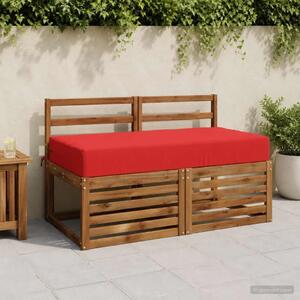Jastuk za sjedalo SOEST 100% poliester Crvena 120 x 60 x 15 cm - Crvena 120 x 60 x 15 cm Poliester