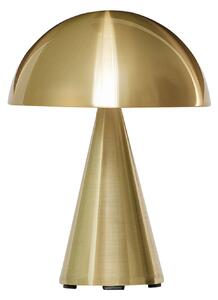 Hübsch HÜBSCH LED stolna lampa na baterije Mush, mesing, IP44, prigušljiva, prigušiva, Zlato / mjed, Dnevni boravak/blagovaonica, Metal