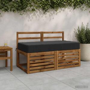 Jastuk za sjedalo SOEST 100% poliester Antracit - Antracit 120 x 80 x 15 cm Poliester