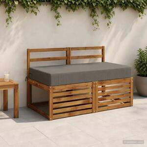 Jastuk za sjedalo SOEST 100% poliester Siva 120 x 60 x 15 cm - Siva 120 x 60 x 15 cm Melange