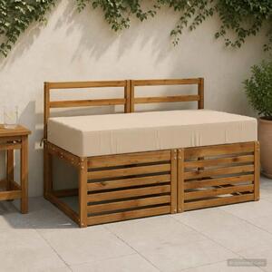 Jastuk za sjedalo SOEST 100% poliester Krem 120 x 60 x 15 cm - Krem 120 x 60 x 15 cm Melange