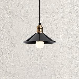 Viseća lampa Berceste 250-S, crna/zlatna, metal, Ø 24 cm