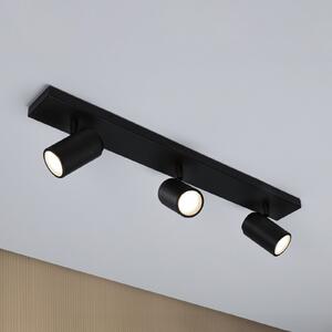 Paulmann Zyli stropni reflektor, crni, duljine 60 cm, 2 žarulje, IP44, prigušiva, Crno, kupaonica, Metal, Strop s više plamena