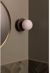Globen Lighting ART DECO zidna svjetiljka, brončana/bijela Ø 16 cm IP44, prigušiva, Bronca / stari mesing, Dnevni boravak/blagovaonica, Metal, Metak