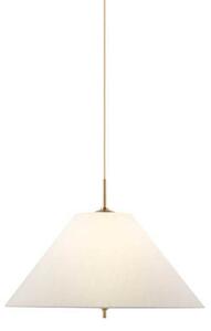 Globen Lighting Viseća svjetiljka IRIS, krem, Ø 50 cm, prigušiva, Bež, Dnevni boravak/blagovaonica, Tkanina / tekstil