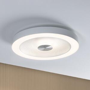 Paulmann LED stropna svjetiljka Volea, bijela/srebrna Ø 40 cm IP44 dim, prigušiva, Bijela, kupaonica, Plastika