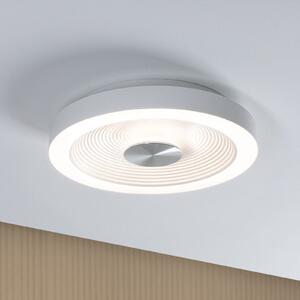 Paulmann LED stropna svjetiljka Volea, bijela/srebrna Ø 32 cm IP44 dim, prigušiva, Bijela, kupaonica, Plastika
