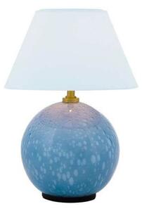 Globen Lighting Punjiva stolna lampa IRIS, plava, visina 23 cm, prigušiva, Plava, Dnevni boravak/blagovaonica, Staklo